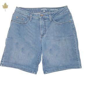 Jean Shorts |  Midrise Short Blue Denim | Riders By Lee | Size 6